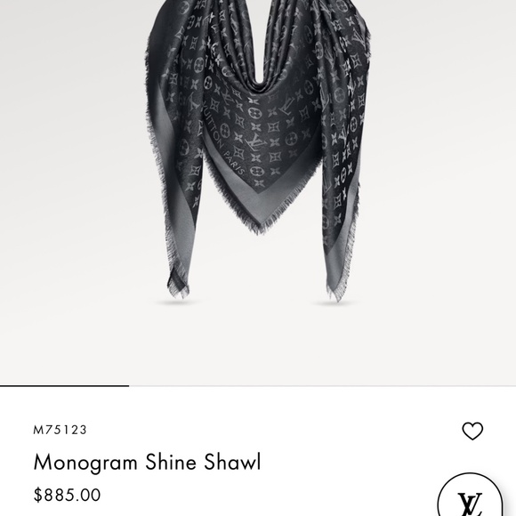 Louis Vuitton, Paris monogram  Shine Shawl - Picture 4 of 4
